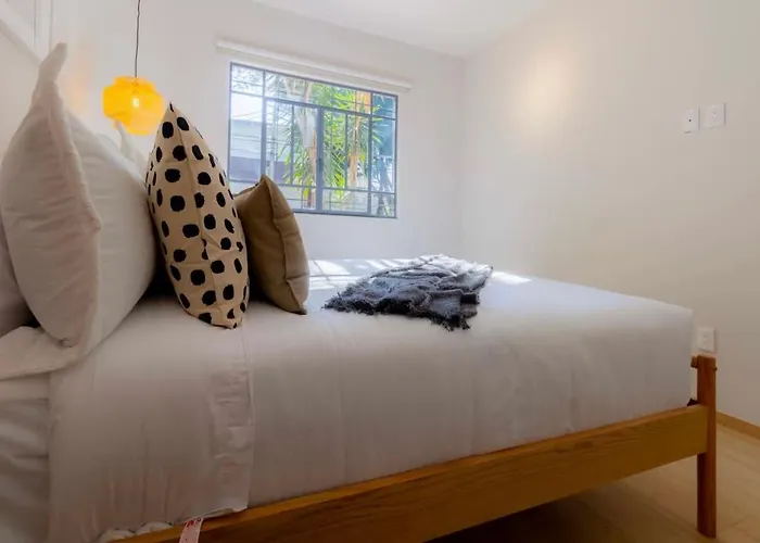 Capitalia Two Bedroom Retreat Near El Angel With Rooftop And Gym Apartment Mexico City