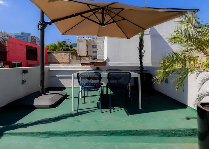 Capitalia Two Bedroom Retreat Near El Angel With Rooftop And Gym Mexico City