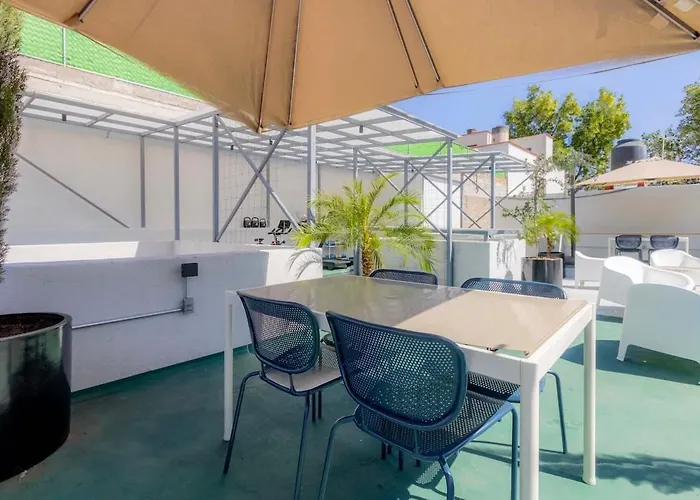 Apartment Capitalia Two Bedroom Retreat Near El Angel With Rooftop And Gym